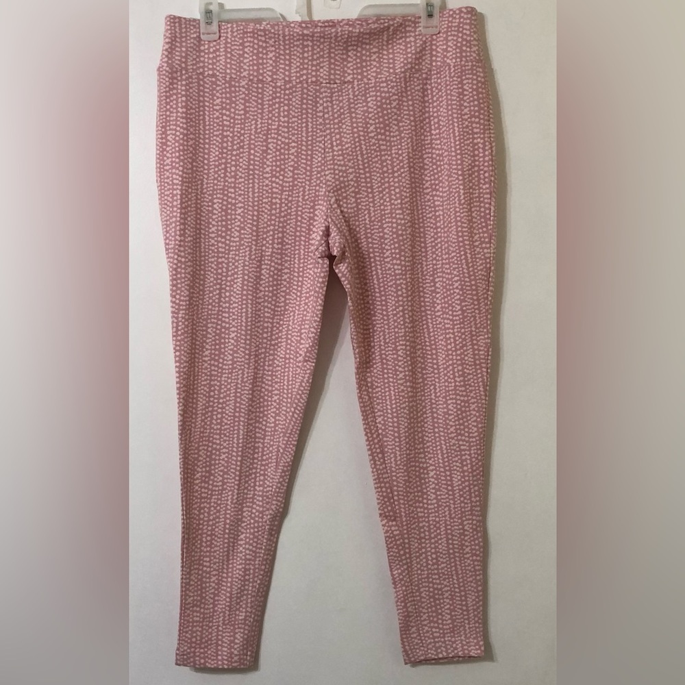 Terra & Sky Pink Dot-Print Leggings